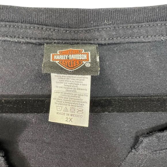2x xxl Harley Davidson  V Neck Tee Shirt - Picture 5 of 15